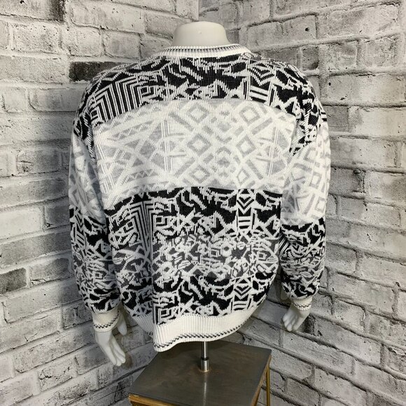 Vintage 80s 90s Porto Bello Graphic Print Crewneck Sweater - Picture 4 of 11